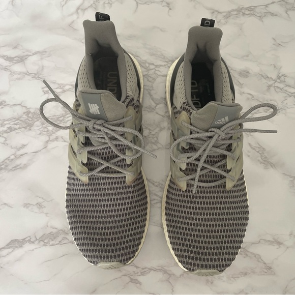 Adidas UltraBoost x Undefeated Shift Grey Men’s Running Sneaker - Picture 2 of 15